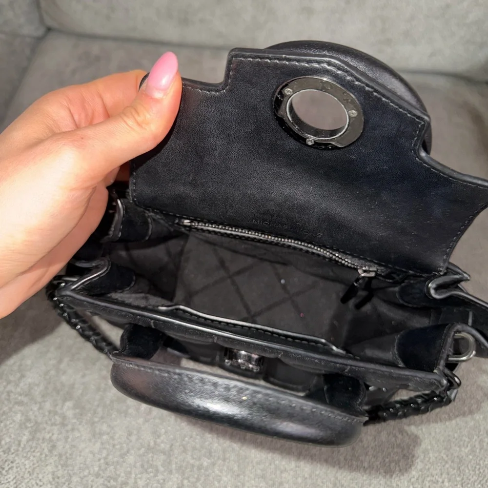 Michael Kors Black Quilted Leather Satchel - Picture 4 of 6